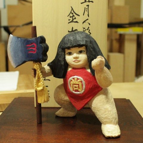 佐藤さん作、五月人形金太郎。サムネイル