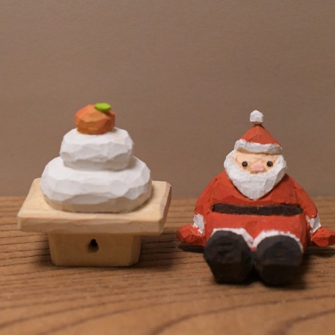 森川さん作、サンタさんとお供え餅サムネイル
